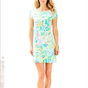 EUC Lilly Pulitzer Marlowe Dress Sea Salt Sun Sz M